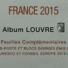 Feuilles France 2015 Album Louvre et Standard Edition Ceres FF15