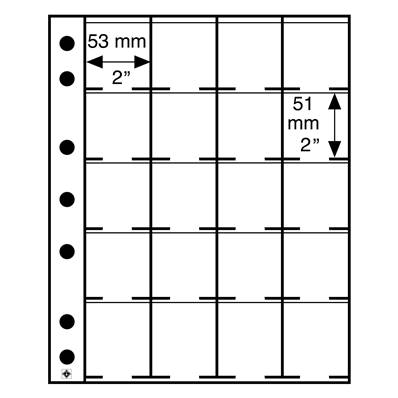 5 Feuilles pour éuis cartonnés M20K Leuchtturm 324851