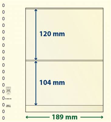 10 feuilles neutres LINDNER T 802202P