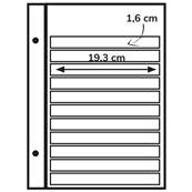 recharge 5 feuilles blanches Futura 11 bandes cristal CF1 Yvert et Tellier 1790