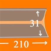 25 bandes 210 mm x 31 mm double soudure fond noir Yvert et Tellier 19031