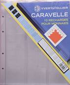 Album caravelle rouge et 10 recharges monnaies Yvert et Tellier 2500