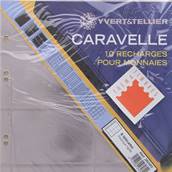 10 recharges caravelle rigides pour coin cards 8 cases Yvert et Tellier 26080