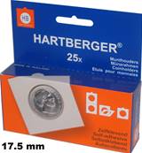 boite de 25 étuis carton HB autocollants 17.5 mm Hartberger 8320175 1645