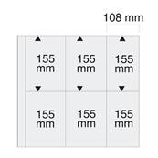 5 feuilles CPM Verticales transparentes SAFE 6044