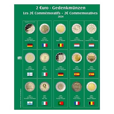 feuille Premium 36 pour pieces de 2 euros 2024 SAFE 7341.36