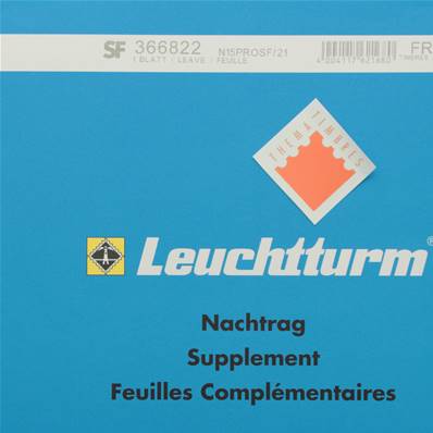 Feuilles France 2021 Autocollants SF Leuchtturm N15PRO SF/21 366822