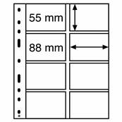 10 Feuilles transparentes à 8 cases 4VC Leuchtturm 328118