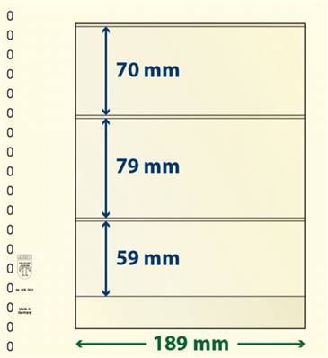 10 feuilles neutres LINDNER T 802301P