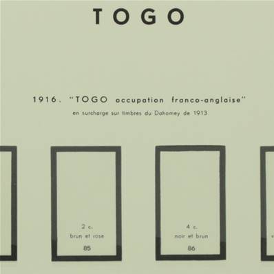 TOGO 1916-1959 avec pochettes MOC 305868