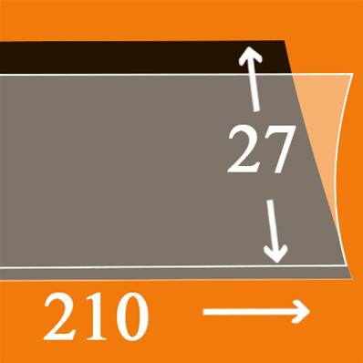 25 bandes 210 mm x 27 mm simple soudure fond noir Yvert 18027