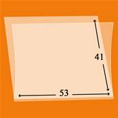 50 pochettes Hawid 7115 simple soudure fond transparent 53 x 41 mm 316106