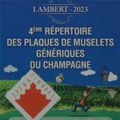 Repertoire Plaques de muselets Génériques du Champagne Lambert 2023