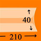 15 bandes Lindner double soudure fond transparent 210 x 40 mm HA3040