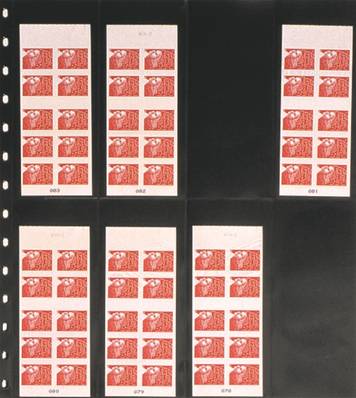 5 Feuilles GARANT pour 8 carnets courants autocollants SAFE 7246