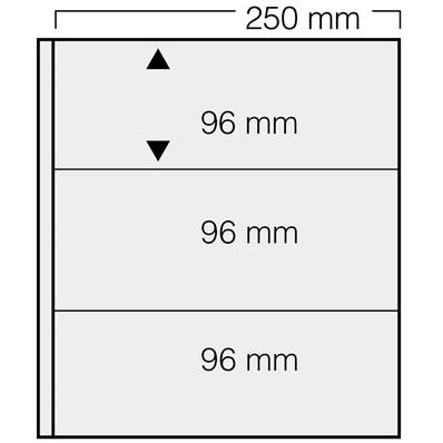 5 Feuilles transparentes Garant 3 bandes SAFE 823