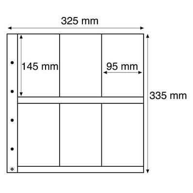 5 feuilles CPA Verticales transparentes Leuchtturm MAX6C 317215