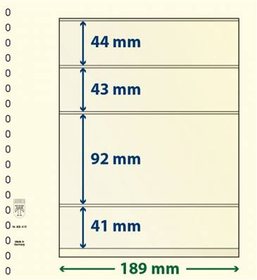 10 feuilles neutres LINDNER T 802415P