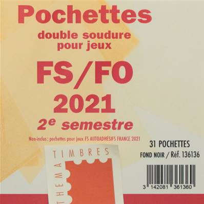 Pochettes 2e semestre 2021 pour Futura FS FO Yvert et Tellier 136136