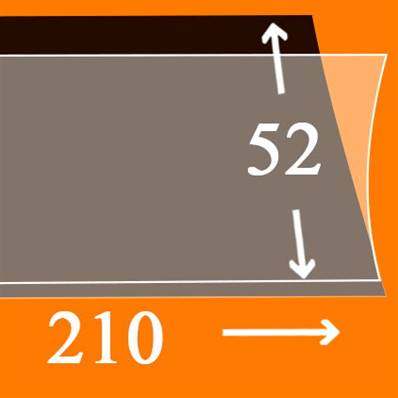 25 bandes Hawid simple soudure fond noir 210 x 52 mm HA1052 337699