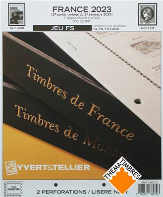 Jeu France Futura FS 2023 2e semestre Yvert et Tellier 138272