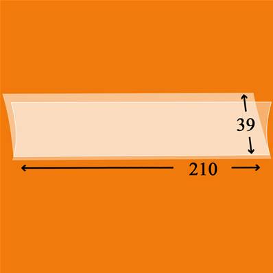 25 bandes Hawid simple soudure fond transparent 210 x 39 mm HA2039 305002