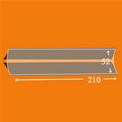 25 bandes ID double soudure fond noir 210 x 52 mm ID1052