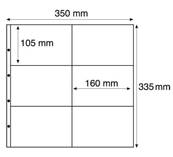 5 feuilles CPM Horizontales transparentes Leuchtturm MAX2C 332833