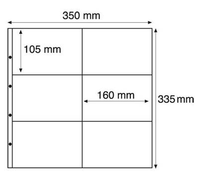 5 feuilles CPM Horizontales transparentes Leuchtturm MAX2C 332833