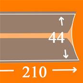 25 bandes 210 mm x 44 mm double soudure fond noir Yvert et Tellier 19044