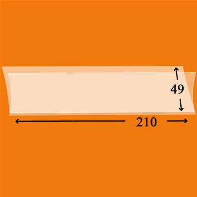 25 bandes Hawid simple soudure fond transparent 210 x 49 mm HA2049 317809