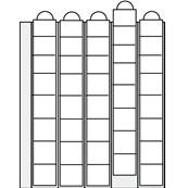 5 feuilles pour series euros sans intercalaires Safe 7395PA