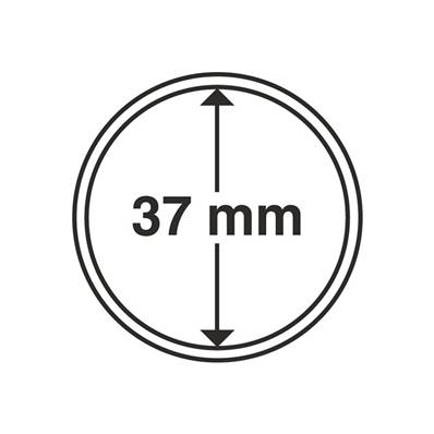 10 capsules rondes ULTRA 37 mm Leuchtturm 345045