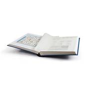 classeur pour timbres 64 pages blanches BASIC W64 bleu Leuchtturm 327876