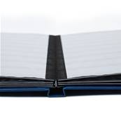 classeur pour timbres 16 pages noires BASIC S16 bleu Leuchtturm 335982