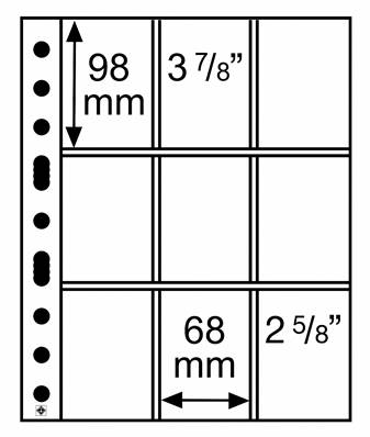 50 Feuilles Transparentes SH312-3/3C Grande easy Leuchtturm 358077 pour TCG