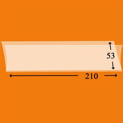 25 bandes 210 x 53 mm simple soudure fond transparent Yvert et Tellier 180538