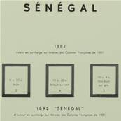 SENEGAL 1887-1945 avec pochettes MOC 329361