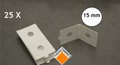 boite de 25 étuis carton HB autocollants 15 mm Hartberger 8320015 1645