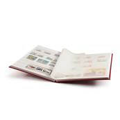 classeur pour timbres 32 pages blanches BASIC W32 rouge Leuchtturm 334124