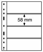 10 Feuilles transparentes à 4 bandes Optima 4C Leuchtturm 318071