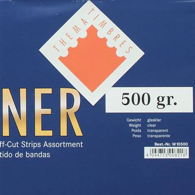 assortiment  500 grammes bandes fond transparent W10500 Lindner