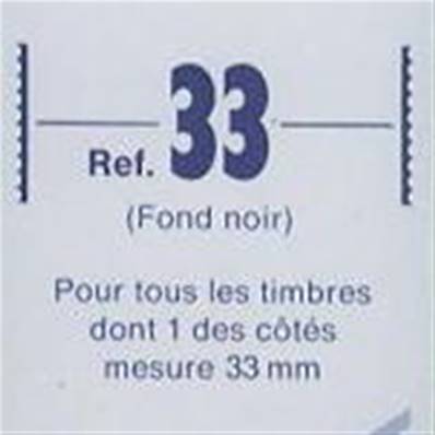 25 bandes ID double soudure fond noir 210 x 33 mm ID1033