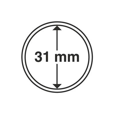 10 capsules rondes ULTRA 31 mm Leuchtturm 345038