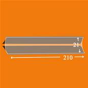 22 bandes Lindner double soudure fond noir 210 x 21 mm HA4021