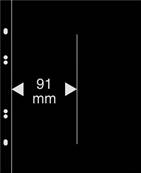 10 feuilles Multi Collect 2 bandes verticales noires Lindner MU1317