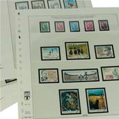 Feuilles France timbres autocollants 2009 à 2011 LINDNER T T132-09SA