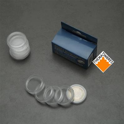 10 capsules 23 mm pour pieces 1 euro Yvert et Tellier 310126