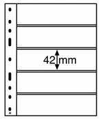 10 Feuilles transparentes à 5 bandes Optima 5C Leuchtturm 307543