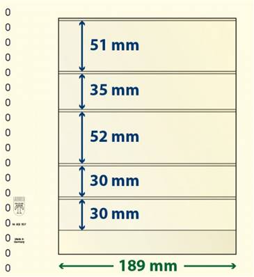 10 feuilles neutres LINDNER T 802507P